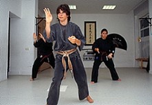 Mdchen beim Karate-Training